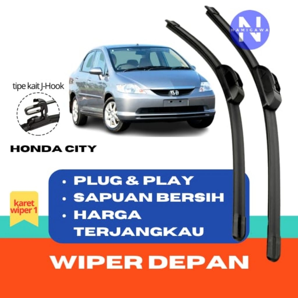 WIPER HONDA CITY GD8, HONDA CITY 2007, HONDA CITY 2005, HONDA CITY 2004, HONDA CITY HATCHBACK, HONDA