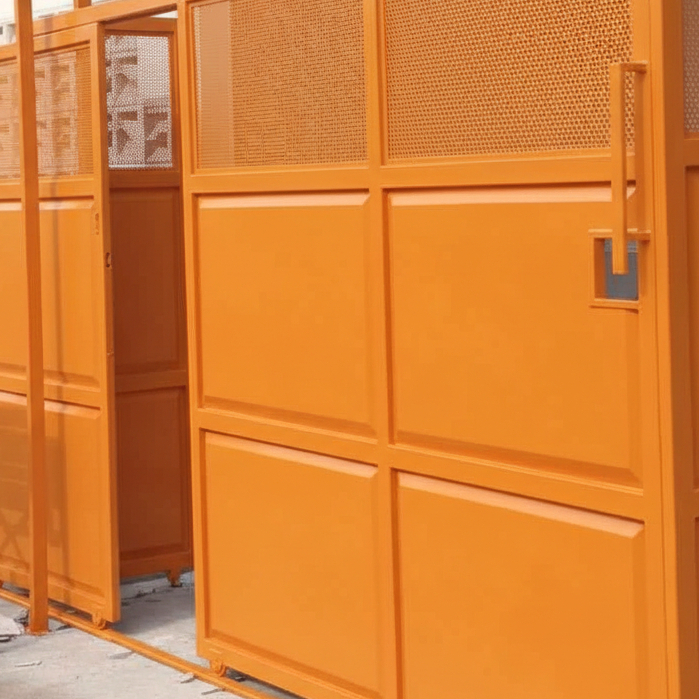 Pagar rumah Besi Hollow dengan Plat Perforated/Jilumesh