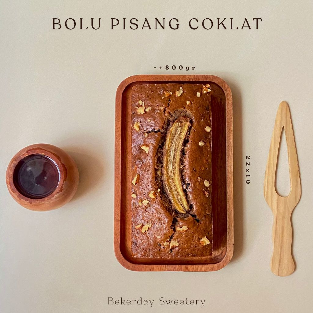 Bolu Pisang Coklat 22x10cm | Bandung