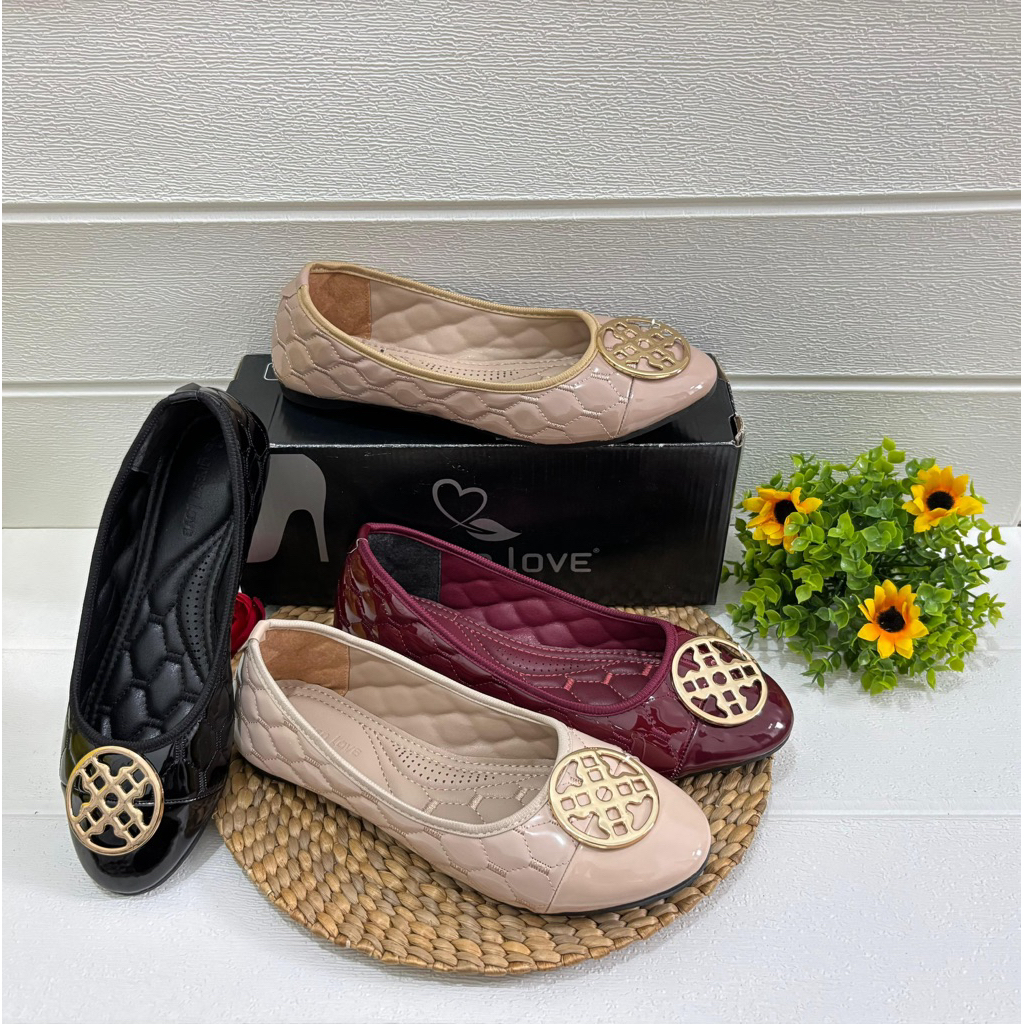 FLATSHOES GREEN LOVE