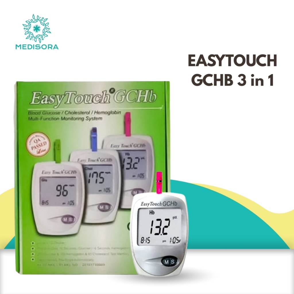 Easy Touch GCHB (Alat Cek Gula Darah, Kolesterol, HB) / Alat Easy Touch GCHb 3 IN 1 / Alat Easy Touc
