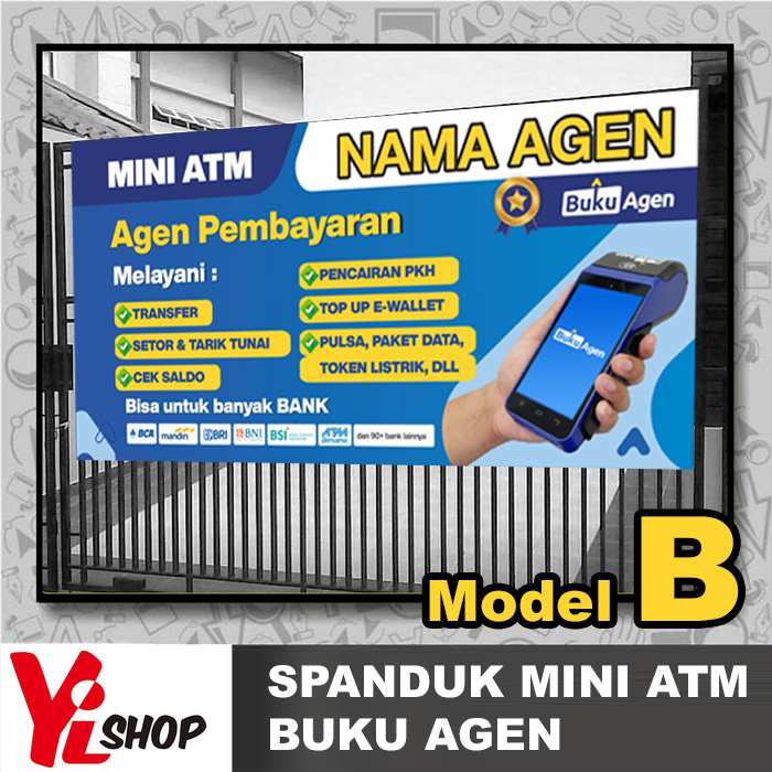 Spanduk / Banner MINI ATM BUKU AGEN BUKU WARUNG LINK TERBARU 2026