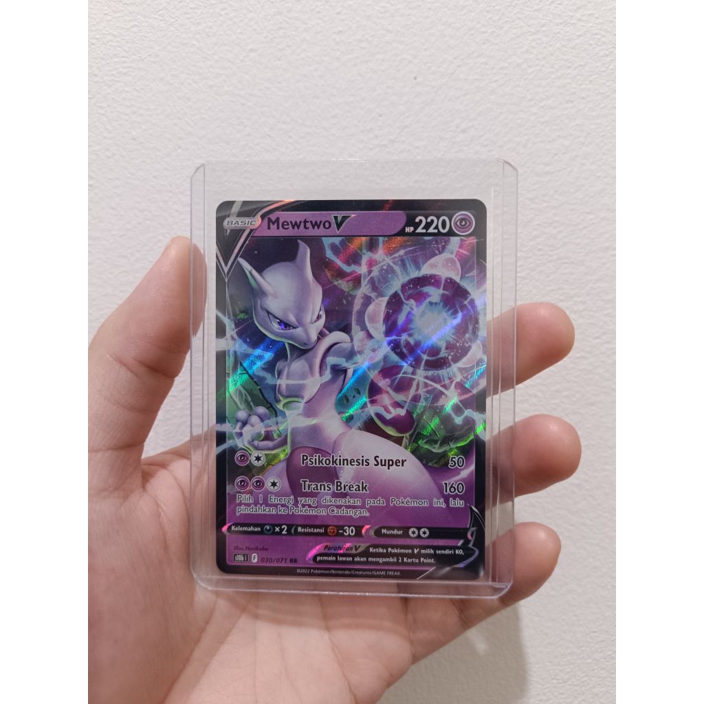 Kartu Pokemon Mewtwo V RR & Mewtwo VSTAR RRR Original TCG Indonesia