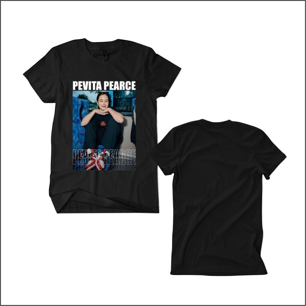 KAOS PEVITA PEARCE “ DUDUK TERSENYUM” TERBARU TERLARIS