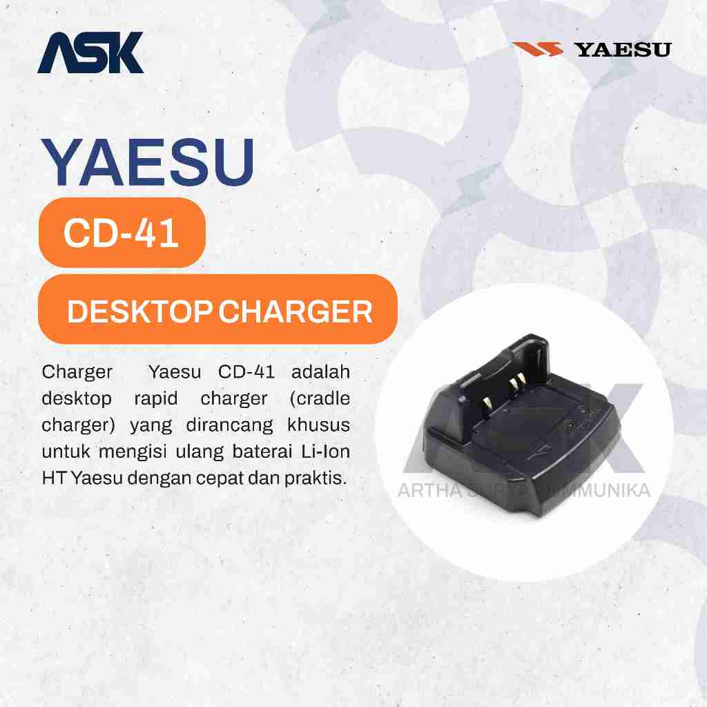 Yaesu Rapid Desktop Charger CD-41 for VX-8DR FT1DR FT2DR FT3DR FT5DR Original