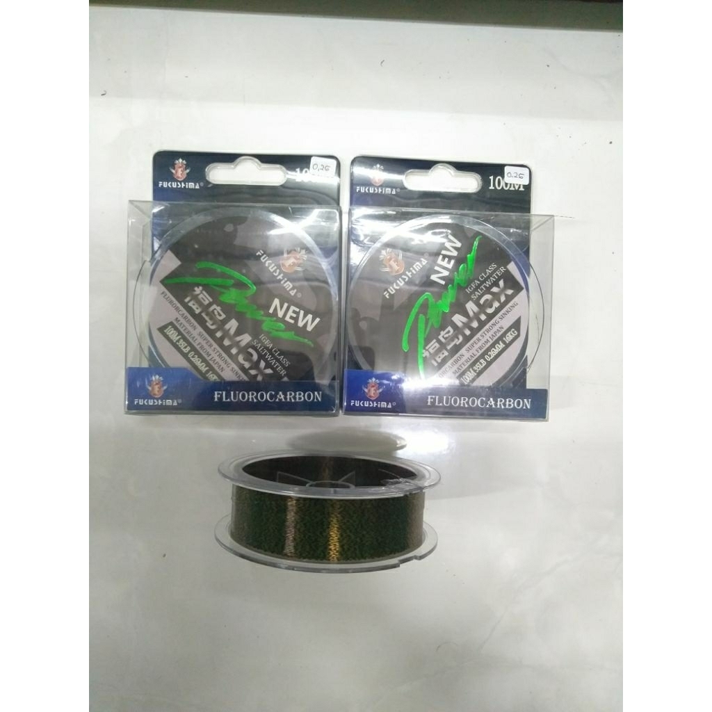 SENAR PANCING FUKUSHIMA PIXEL 100M / SENAR NEW POWER MAX /SENAR MAX NYLON FLUOROCARBON