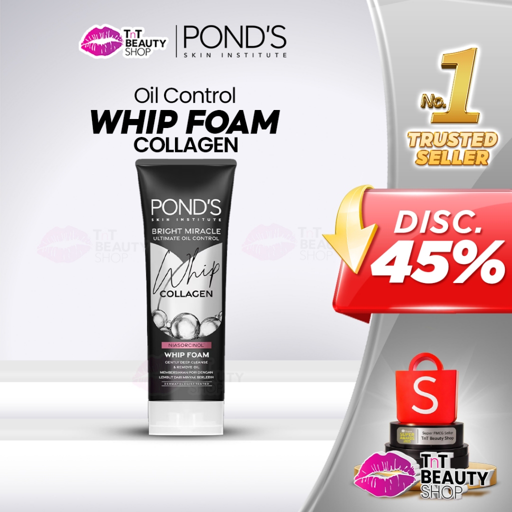 Pond's Pure Bright Whip Foam 100g - Ponds | TnT Beauty Shop