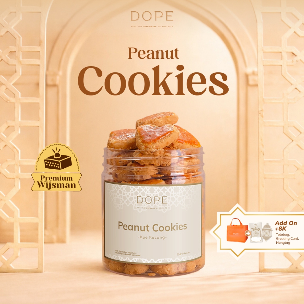 DOPE Kue Kacang Gurih Asli / Kue Kering Kue Kacang Premium Camilan Kue Kering Kue Kacang