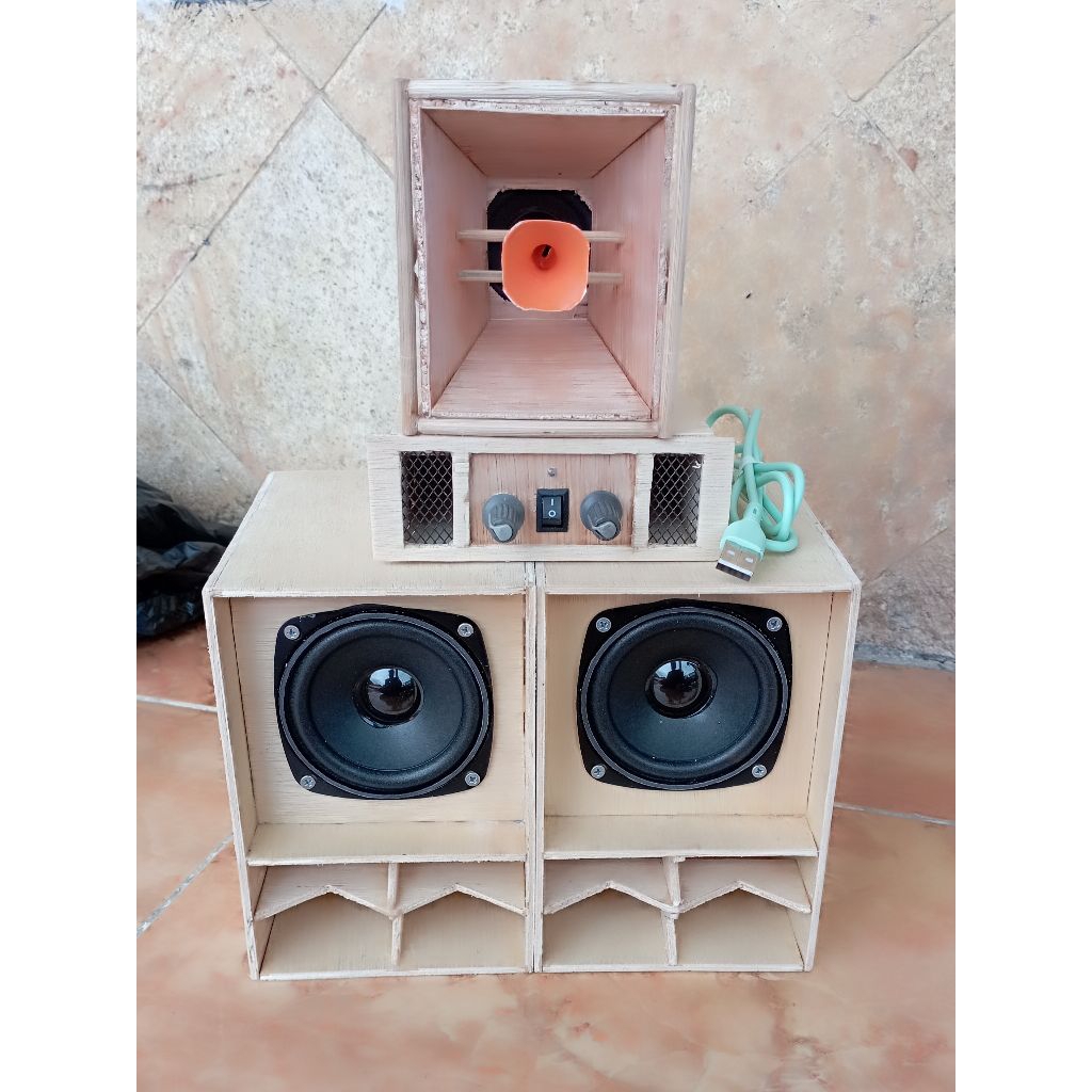 paket siap bunyi miniatur box tasso dan nogosari power bluetooth