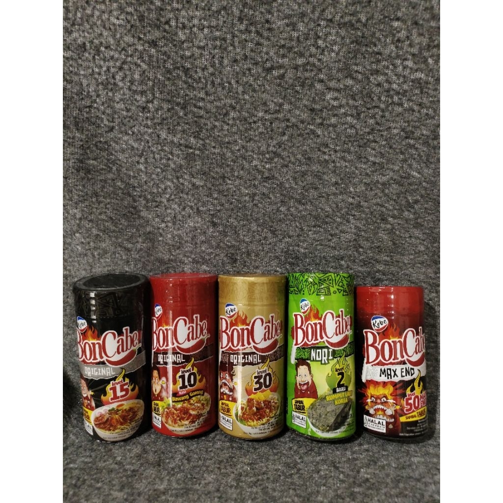 Kobe Boncabe bubuk tabur botol/ bon cabe level 10/15/30/50 botol