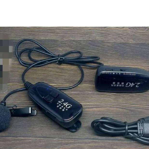 Mic clip on wireless hp kamera microphone prank vlog 2 4 g jarak jauh