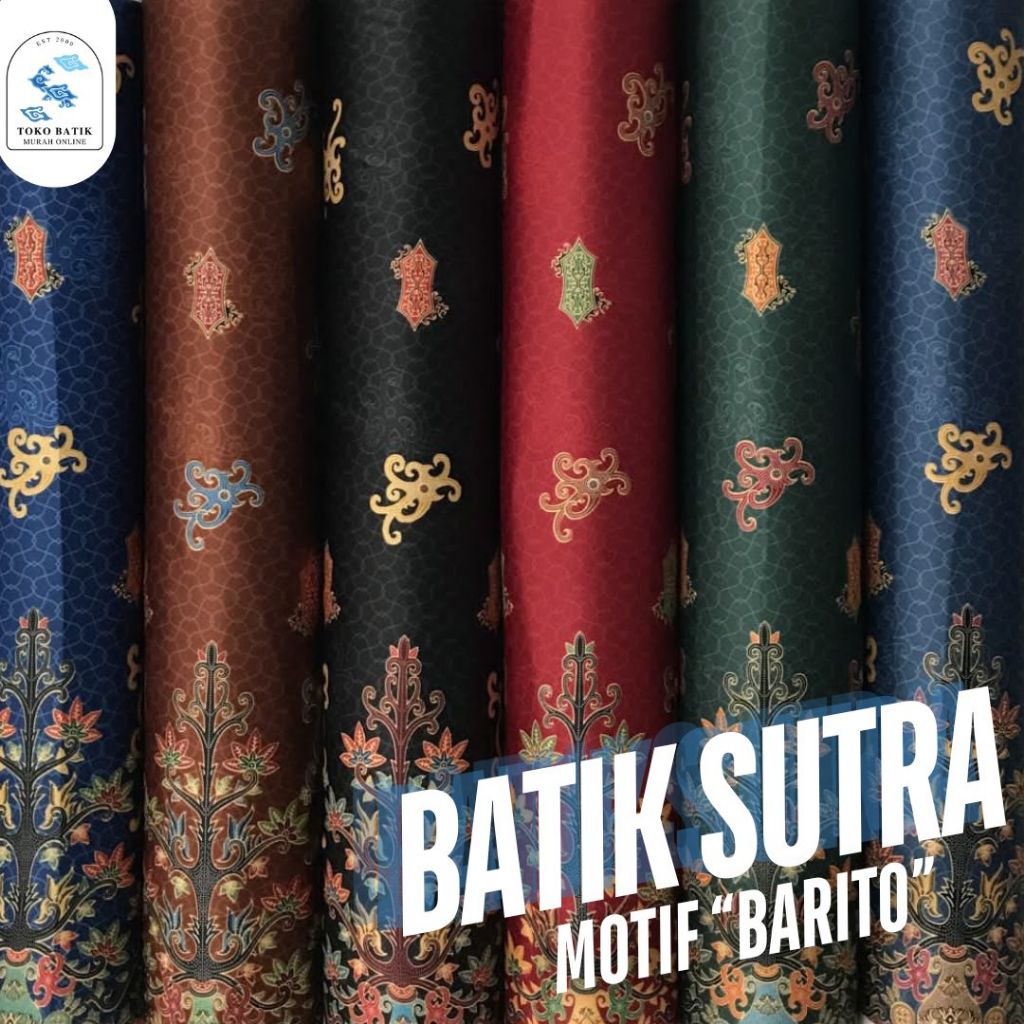 Kain Batik Motif Kalimantan Semi-Sutra Premium HALUS LEMBUT Batik MOTIF "BARITO" 2026 TERBARU