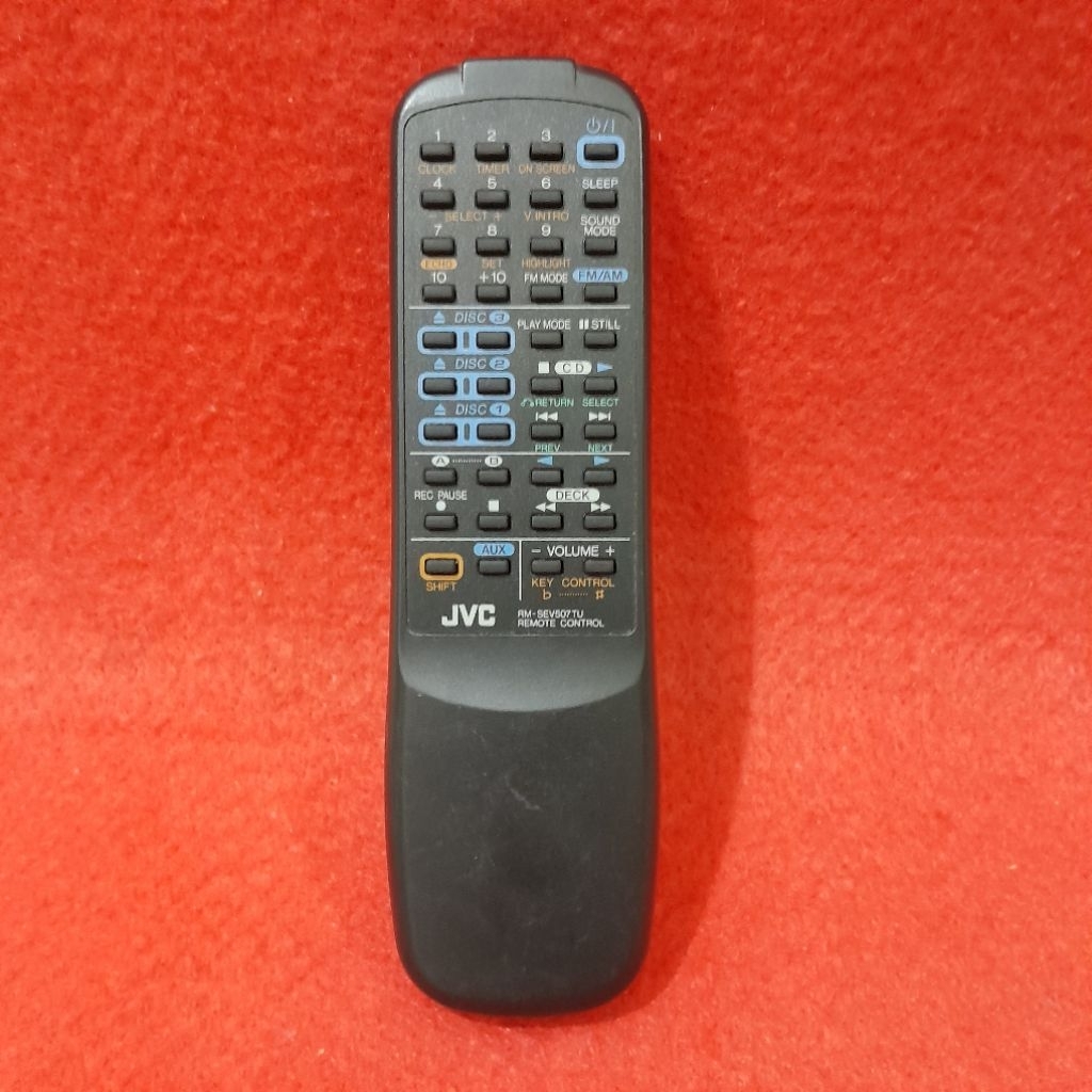 Remote Remot Tape Deck Compo JVC Original Asli . RM - SEV507TU .