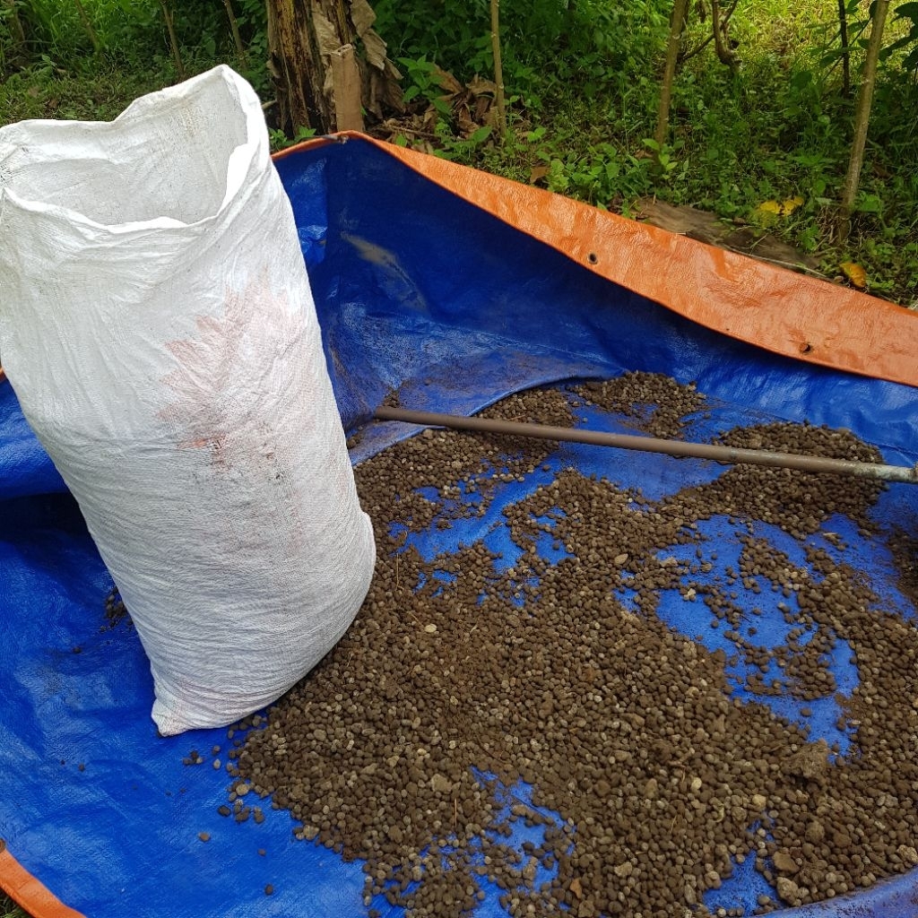 Kohe Kambing Murni Butiran Kemasan Karung 25Kg