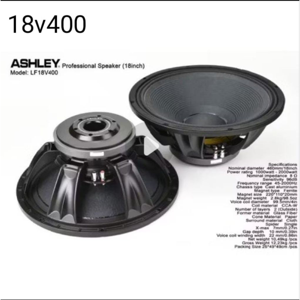 Speaker 15", 18" FULLRANGE