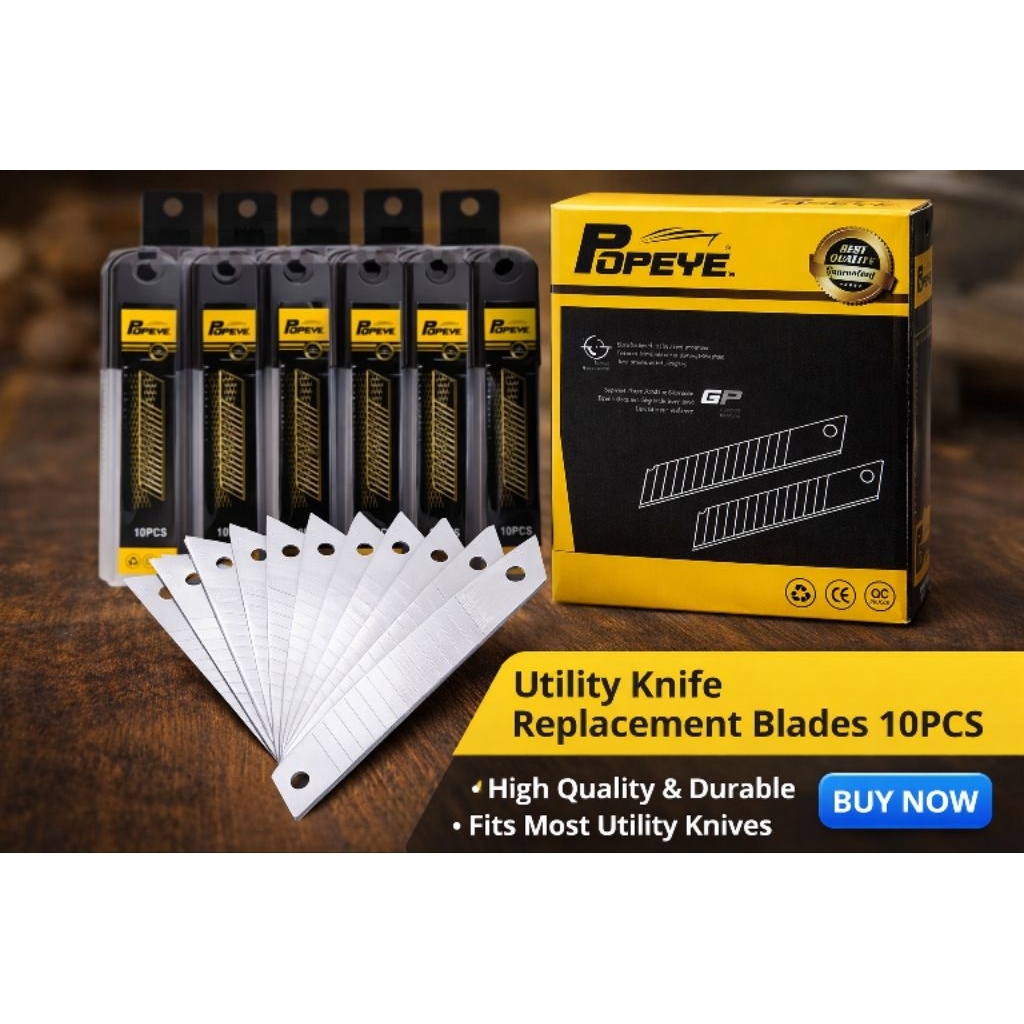 Isi Cutter Besar Popeye/Pisau cutter L-150 Popeye/1Tube=10Pcs.