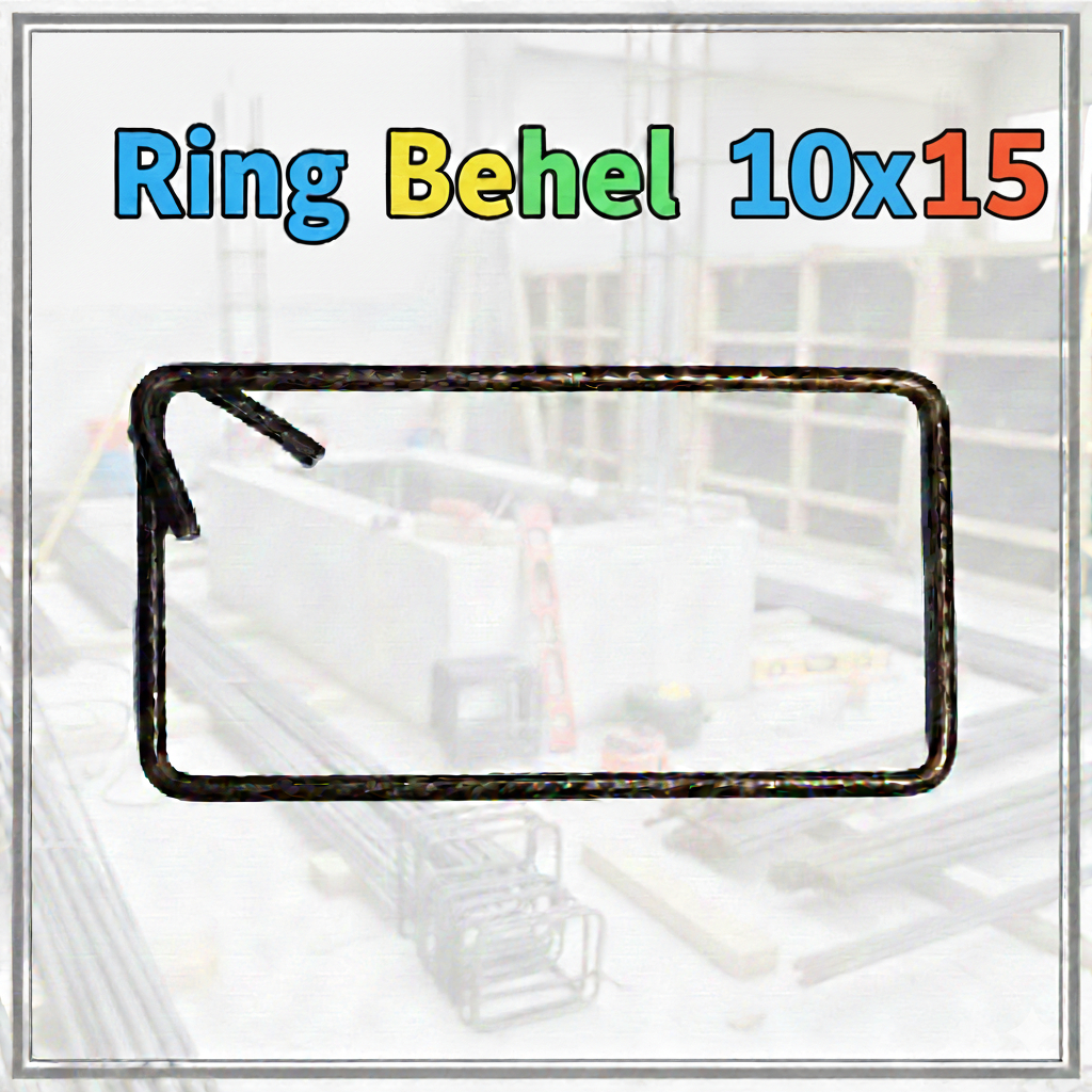 Ring Begel Besi 10x15 cm - Cincin Besi Beton Sengkang Rakitan Tiang Kolom Bangunan