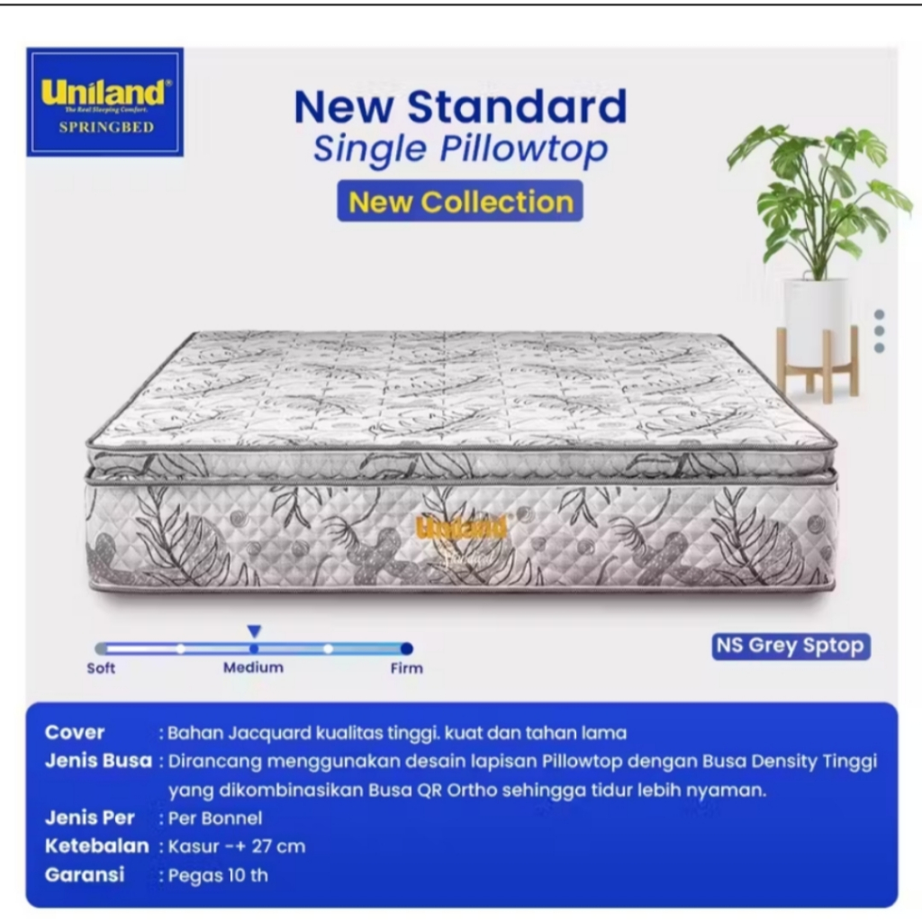 Uniland Kasur Springbed Standart Pillowtop (KASUR AJA)