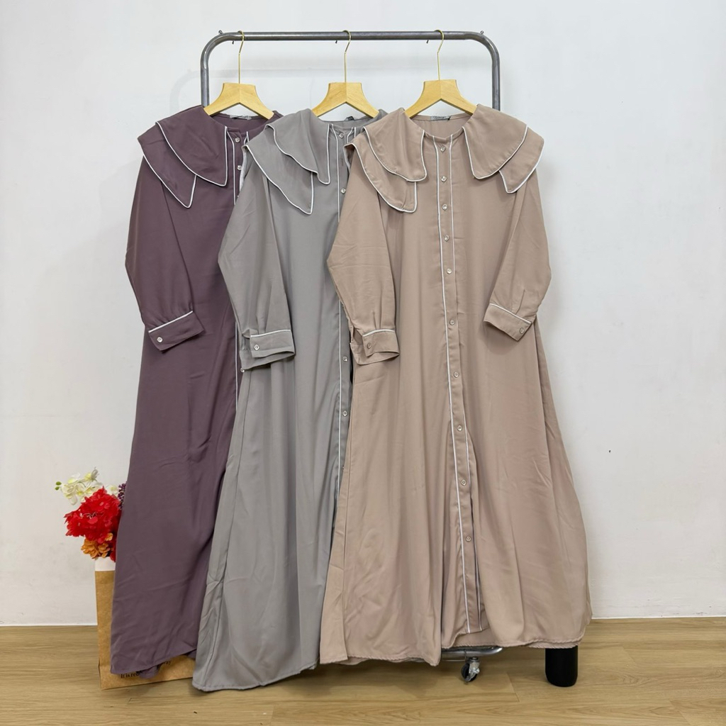 GAMIS IRENA LIST PUTIH Kode : 10061715
