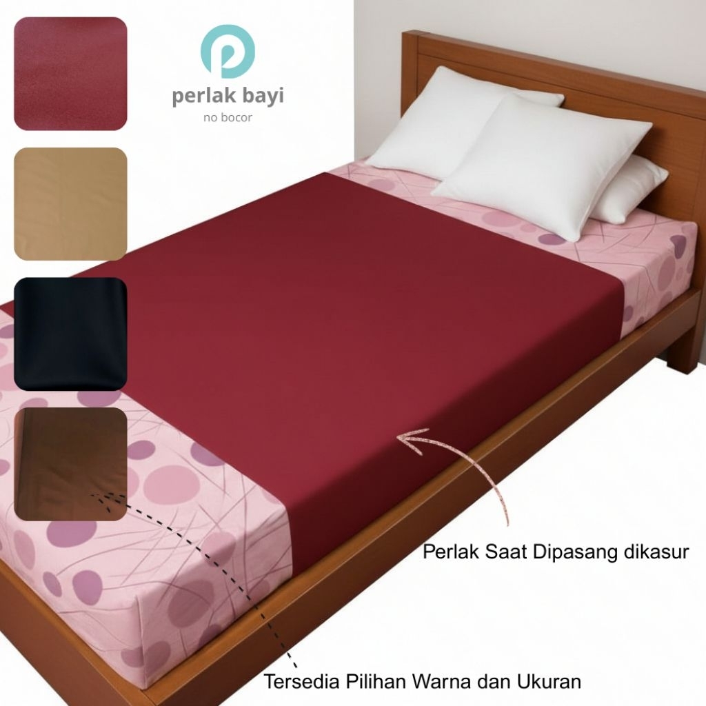 Perlak Kasur Anti Ompol Untuk Alas Lansia Dewasa Anak Bayi Tidur/Taplak Meja Tahan air