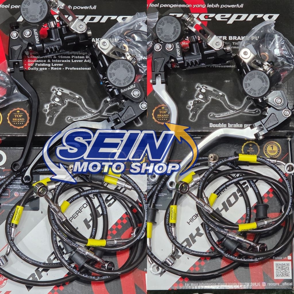 Paket Master Rem Racepro Original Pcx 160 abs pcx 160 cbs Plus selang Rem Racepro Bracket Selang KTC