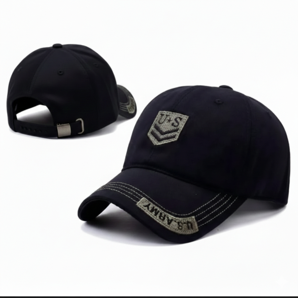 Topi Baseball Unisex Allsize Bordir Caps USA Army