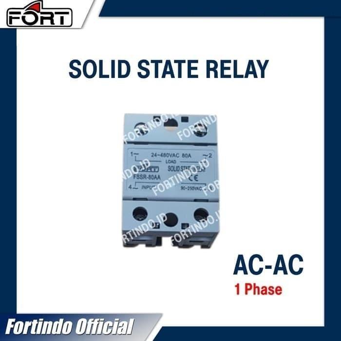 SOLID STATE RELAY FSSR-80AA 1 PHASE SOLID STATE RELAY / SSR AC-AC MERK FORT
