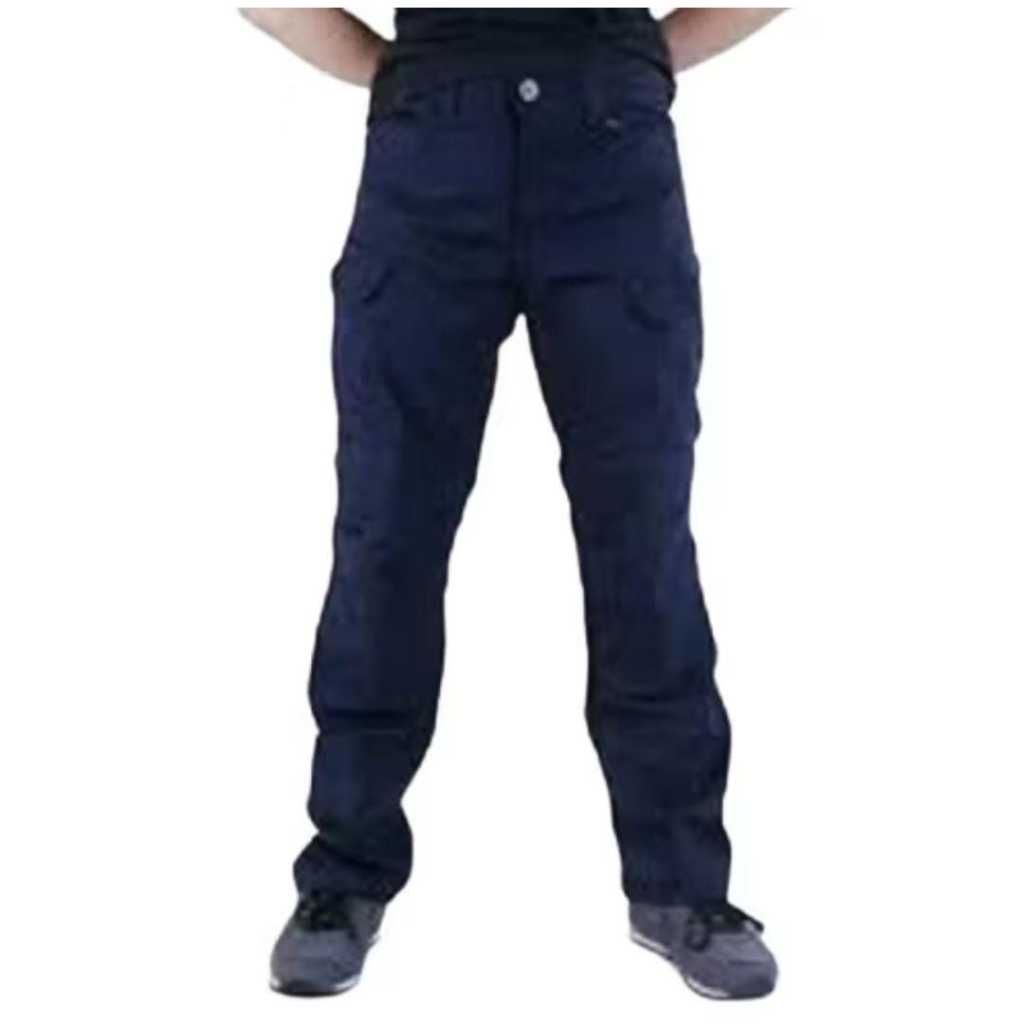 Celana Tactical Panjang Biru Dongker Bahan premium Others