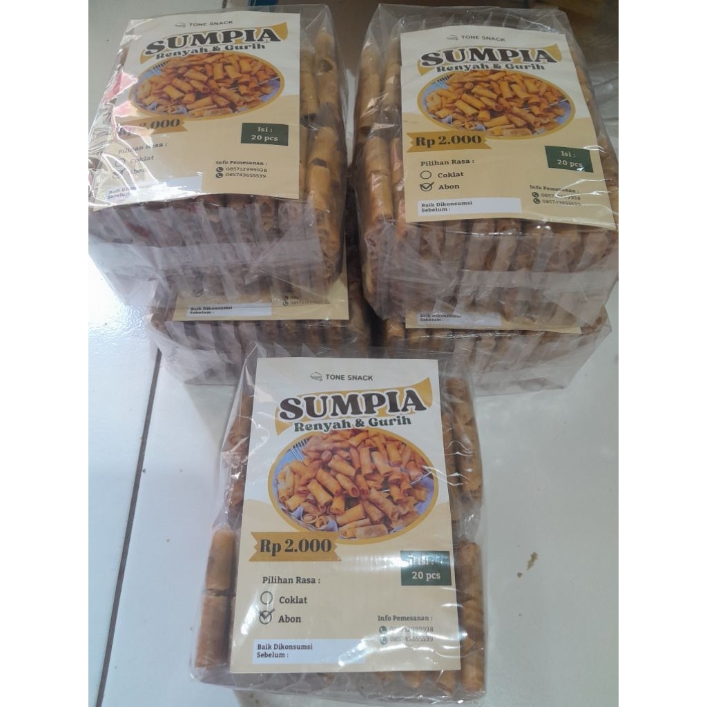 Sumpia Abon renyah Perpack- Paket Usaha Makanan Ringan