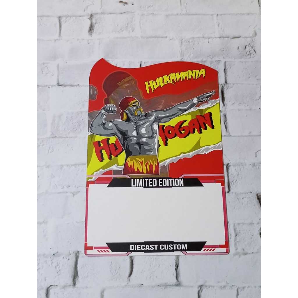 [Custom Card] Blister custom untuk diecast custom Universal tema Hulk Hogan