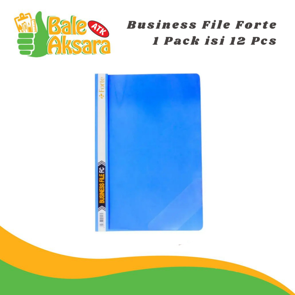 Map Business File Folio Forte Biru | Map Arsip Dokumen Kantor | Folder Plastik Tebal