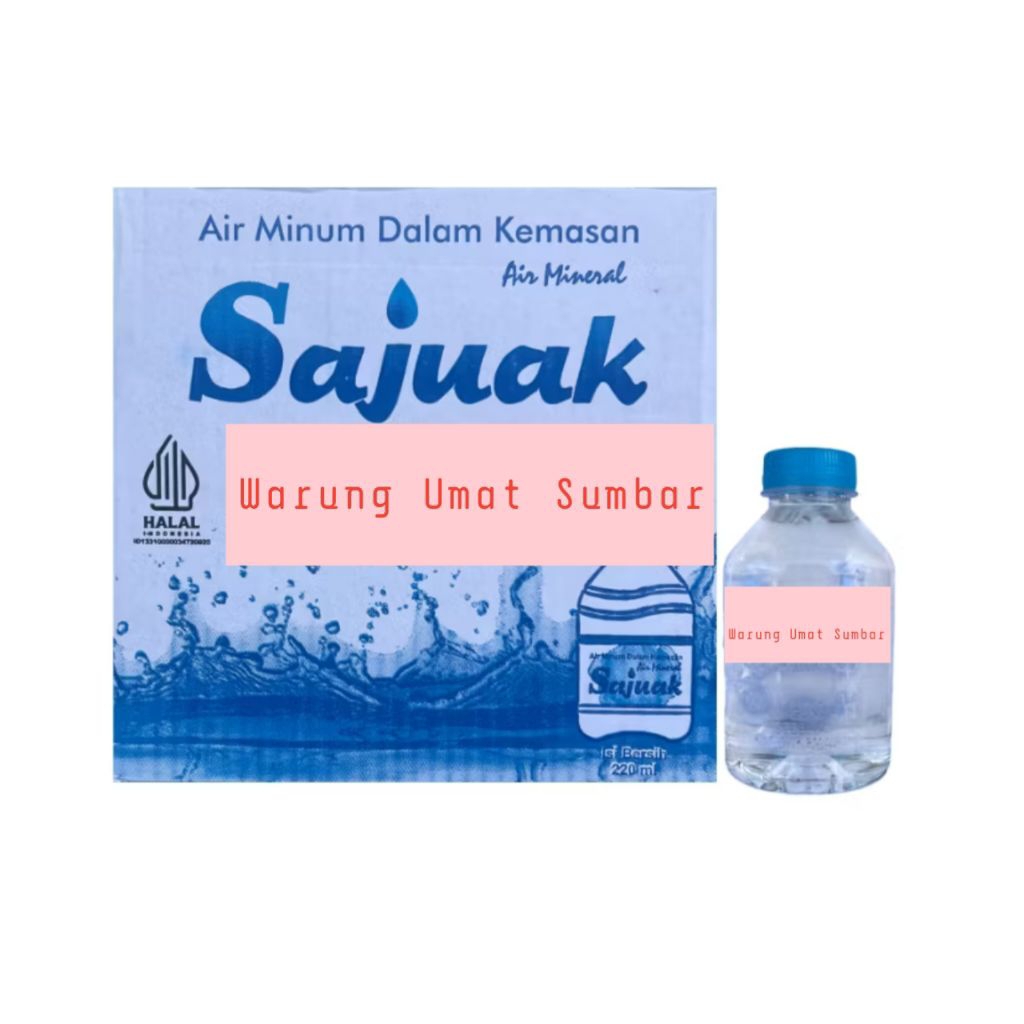 Sajuak Air Mineral Dalam Kemasan 1 Karton isi 24Pcs x 220ml