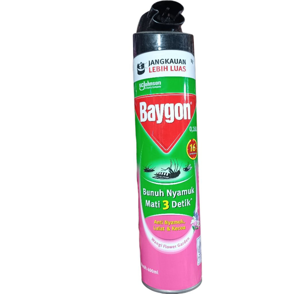 Baygon Semprot Aerosol 400ml Wangi Flower Garden Anti Nyamuk
