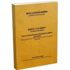 Garbage Record Book / Buku Catatan Sampah tt syahbandar