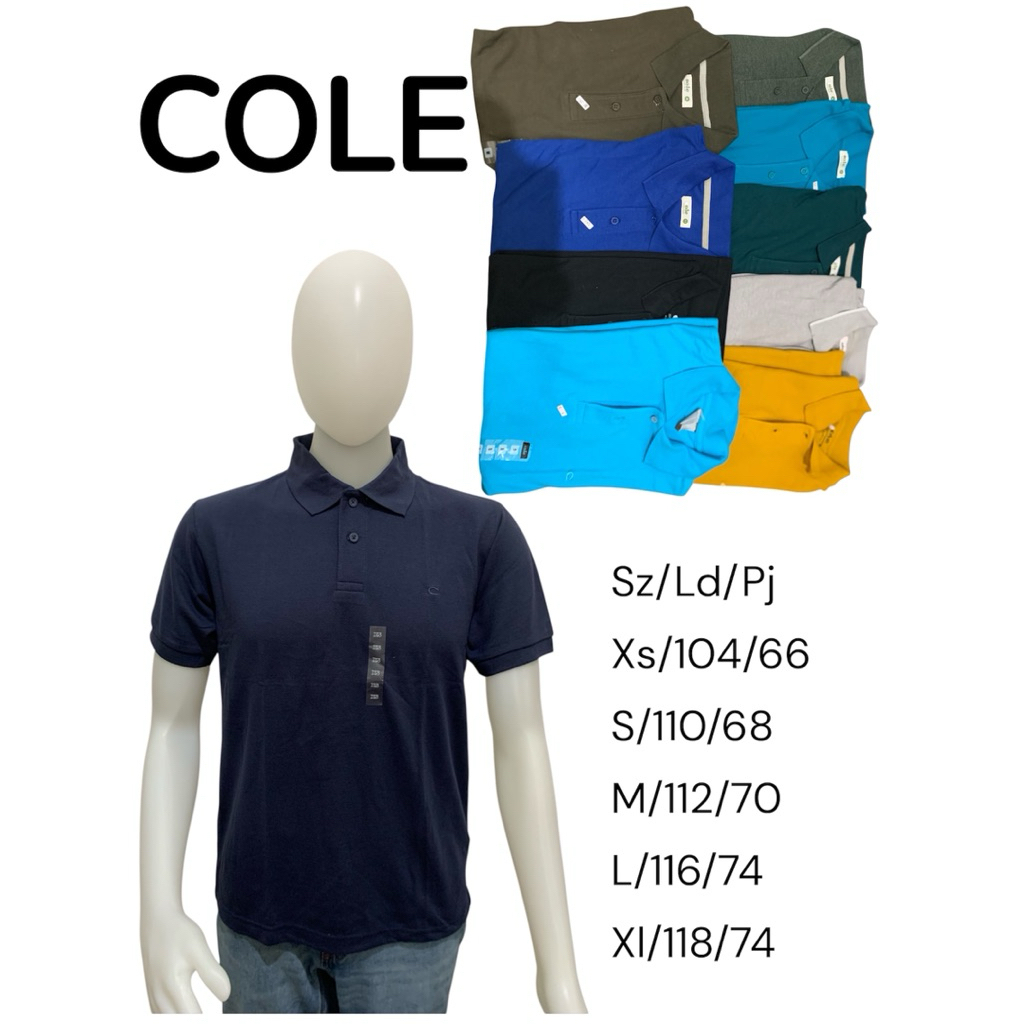 kaos kerah pria/kaos polo/kaos kerah COLE
