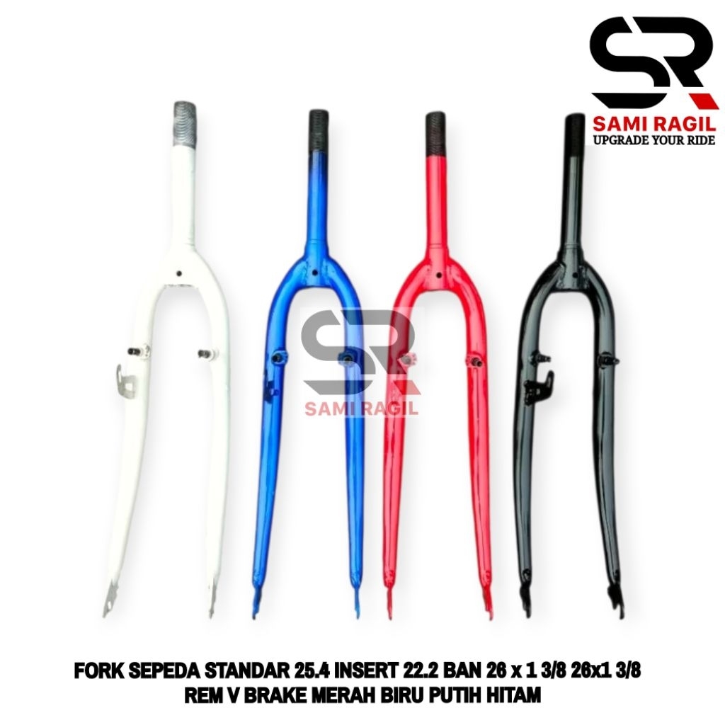 FORK SEPEDA CITY BIKE POLYGON SIERRA PHOENIX UNITED CTB JAGANG POROK STANDAR 25.4 INSERT 22.2 BAN 26