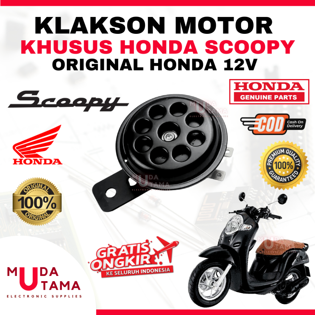 Klakson HONDA SCOOPY - ORIGINAL HONDA | Klakson Motor HONDA SCOOPY | Klakson SCOOPY Original | Klaks