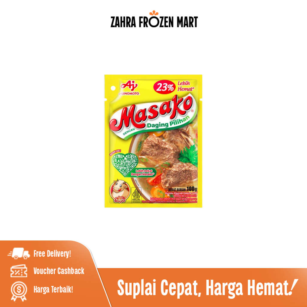 Masako Sapi 100gr - Zahra Frozen Mart