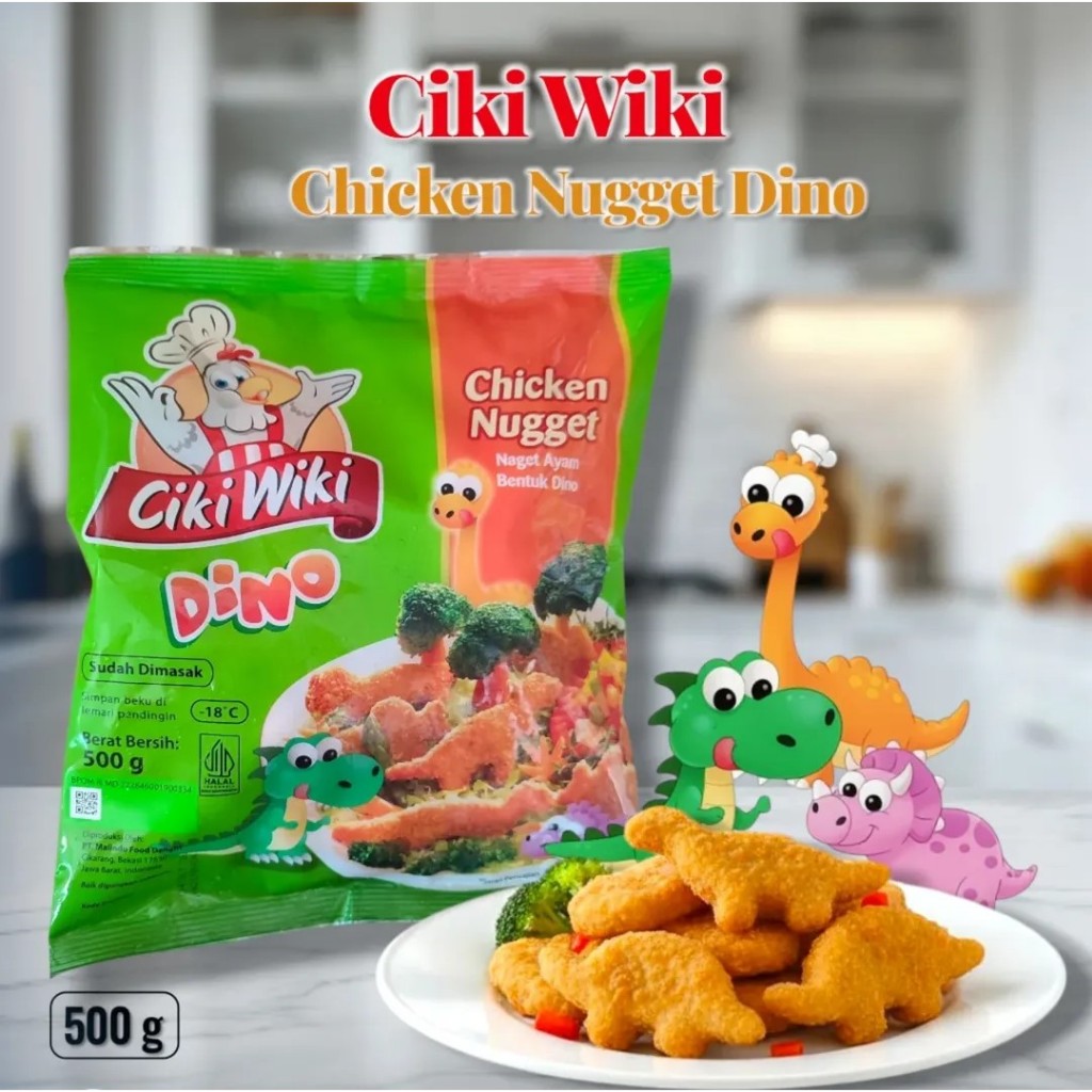 Ciki Wiki Dino Chicken Nugget 500 gr