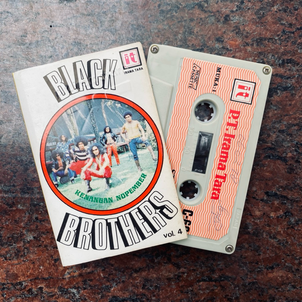 Kaset Black Brothers Vol 4 Kenangan Nopember Original Irama Tara Lawas