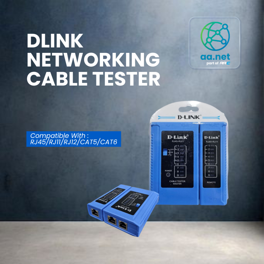 LAN TESTER DLINK D-LINK RJ45 + RJ11 / LAN TESTER BAGUS D'LINK