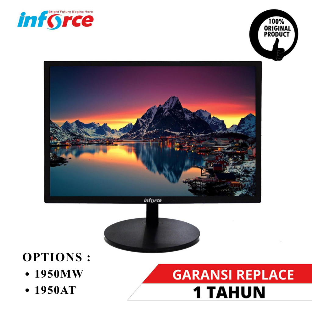 Inforce LED 19.5" Monitor 19 20 19.5 Inch Inci VGA / HDMI