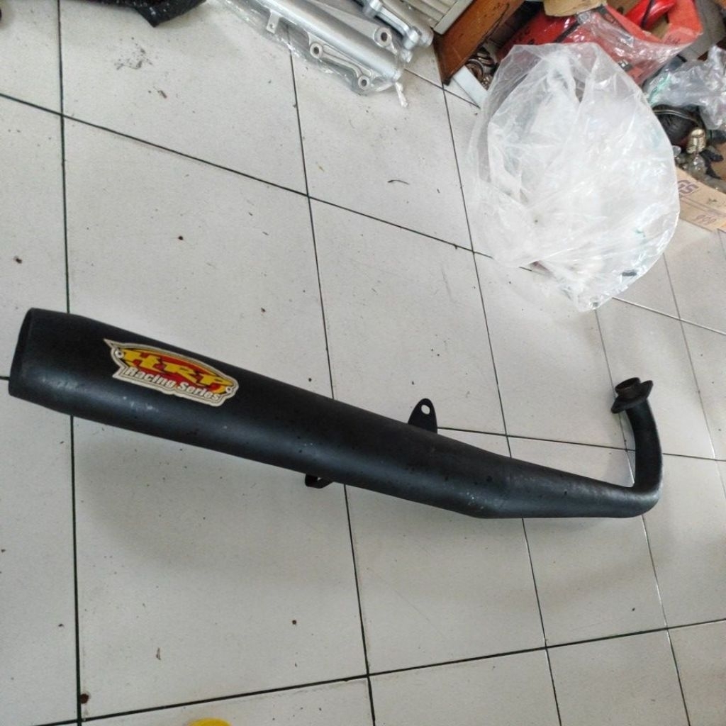 Knalpot Standart Racing RX King HRP Hitam baru stok lama