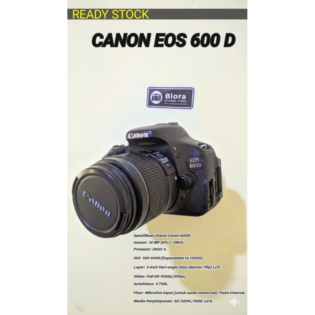 kamera Canon 600D DSLR