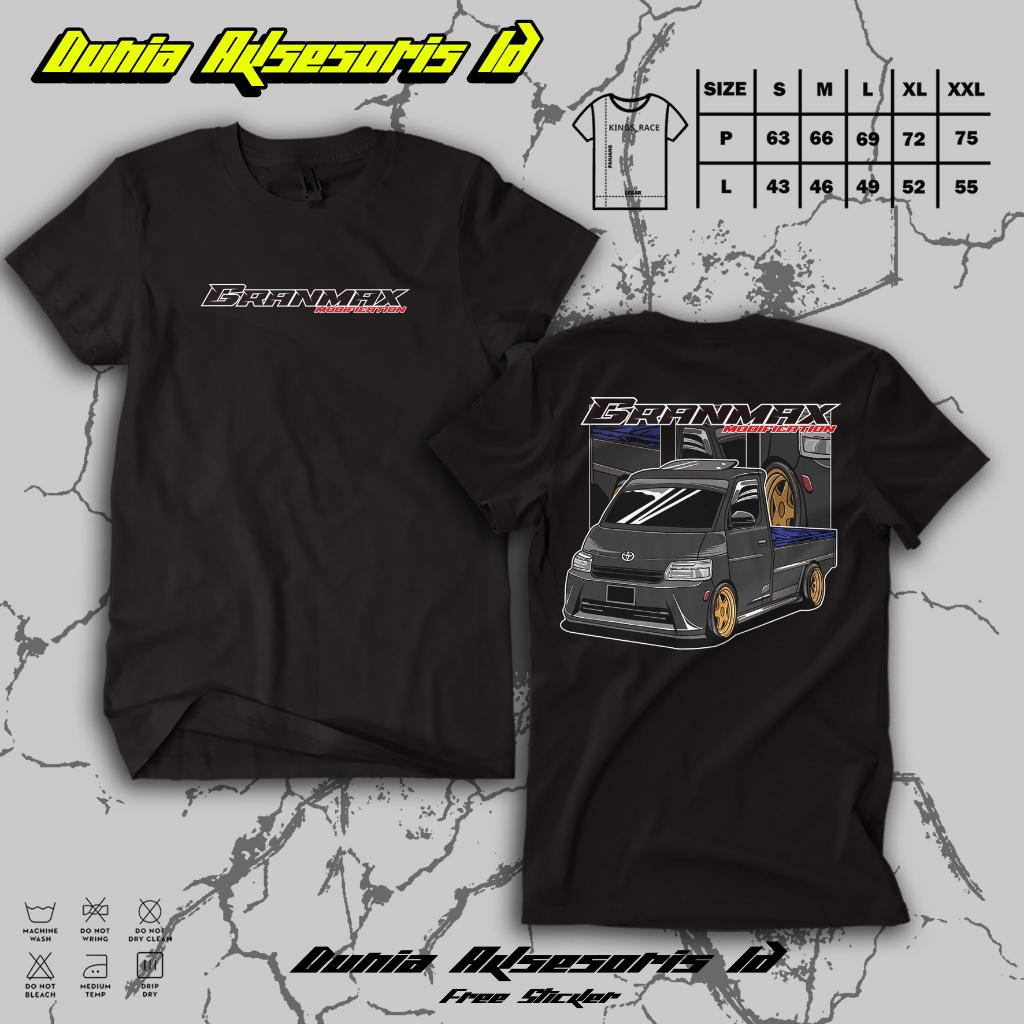 Kaos Mobil Granmax - Kaos Driver Pickup -  Baju Gran Max Nyaman & Tidak Panas