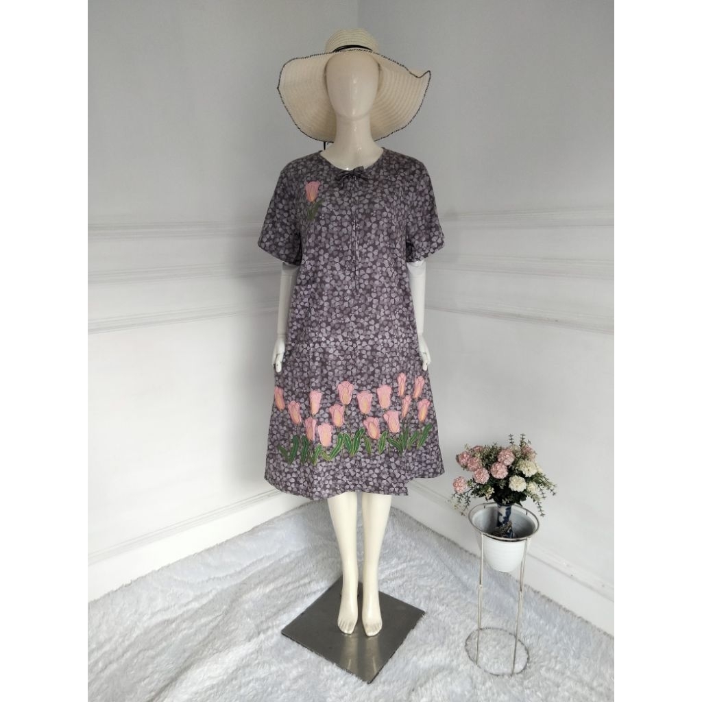 DASTER LILY Daster bordir malang daster pendek