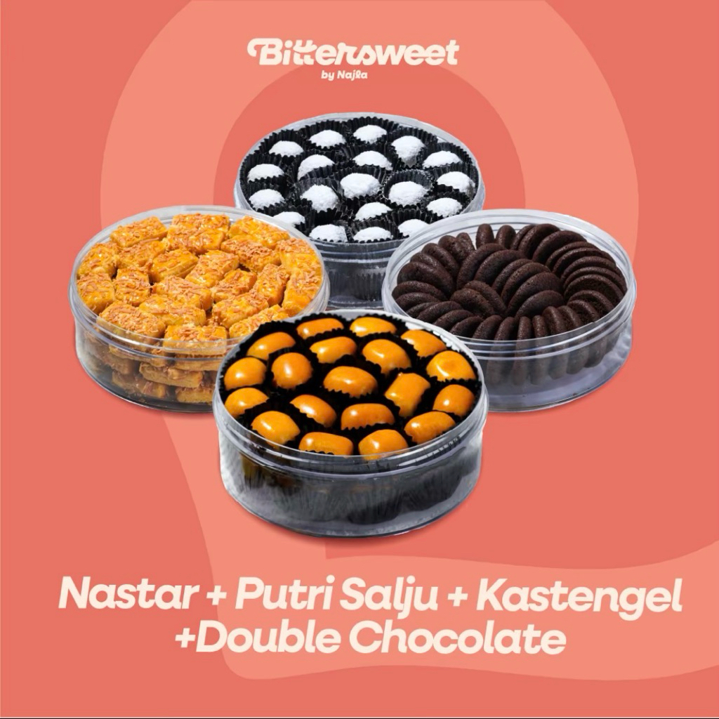 PAKET KUE KERING - BITTERSWEET BY NAJLA - ISI 4 KUE KERING