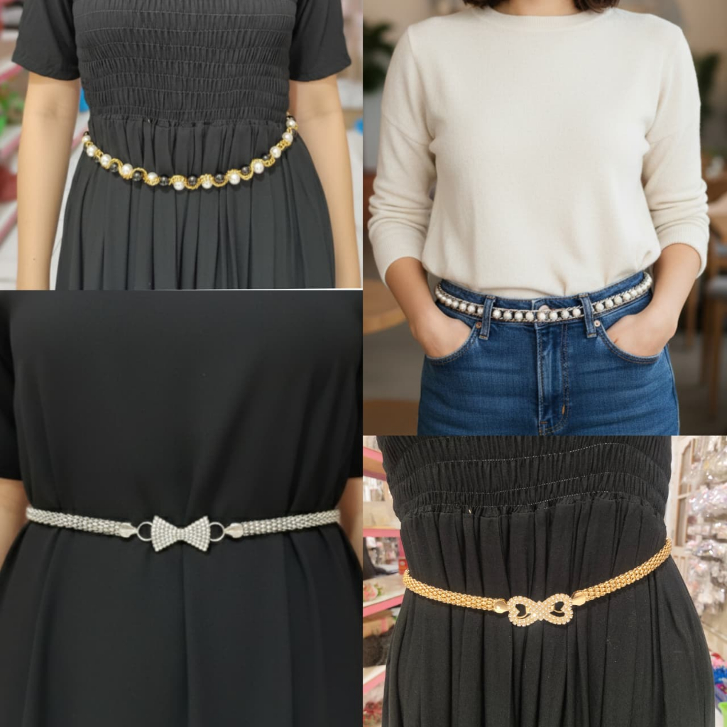 ikat pinggang/ikat pinggang mutiara