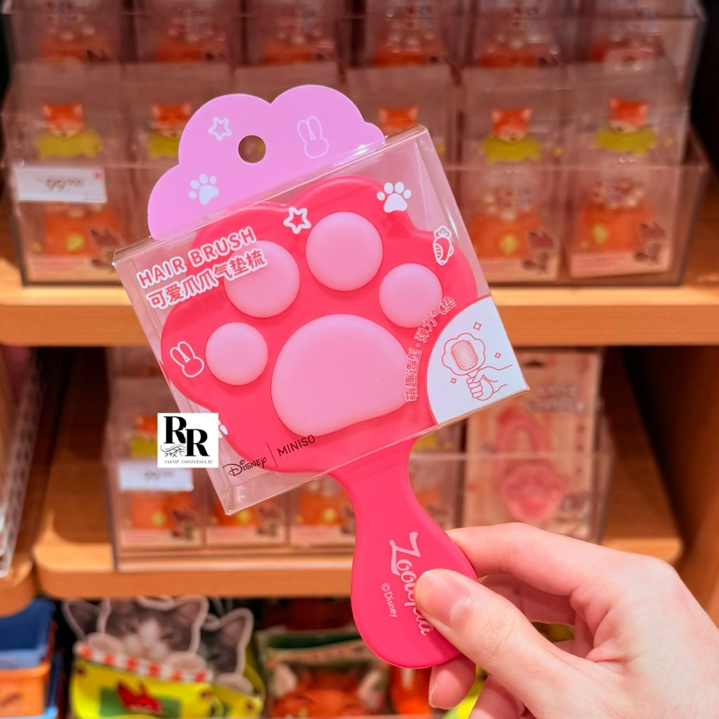 Miniso x Disney - Sisir Rambut / Sisir Disney / Disney Zootopia Collection Pawpsicle Brush