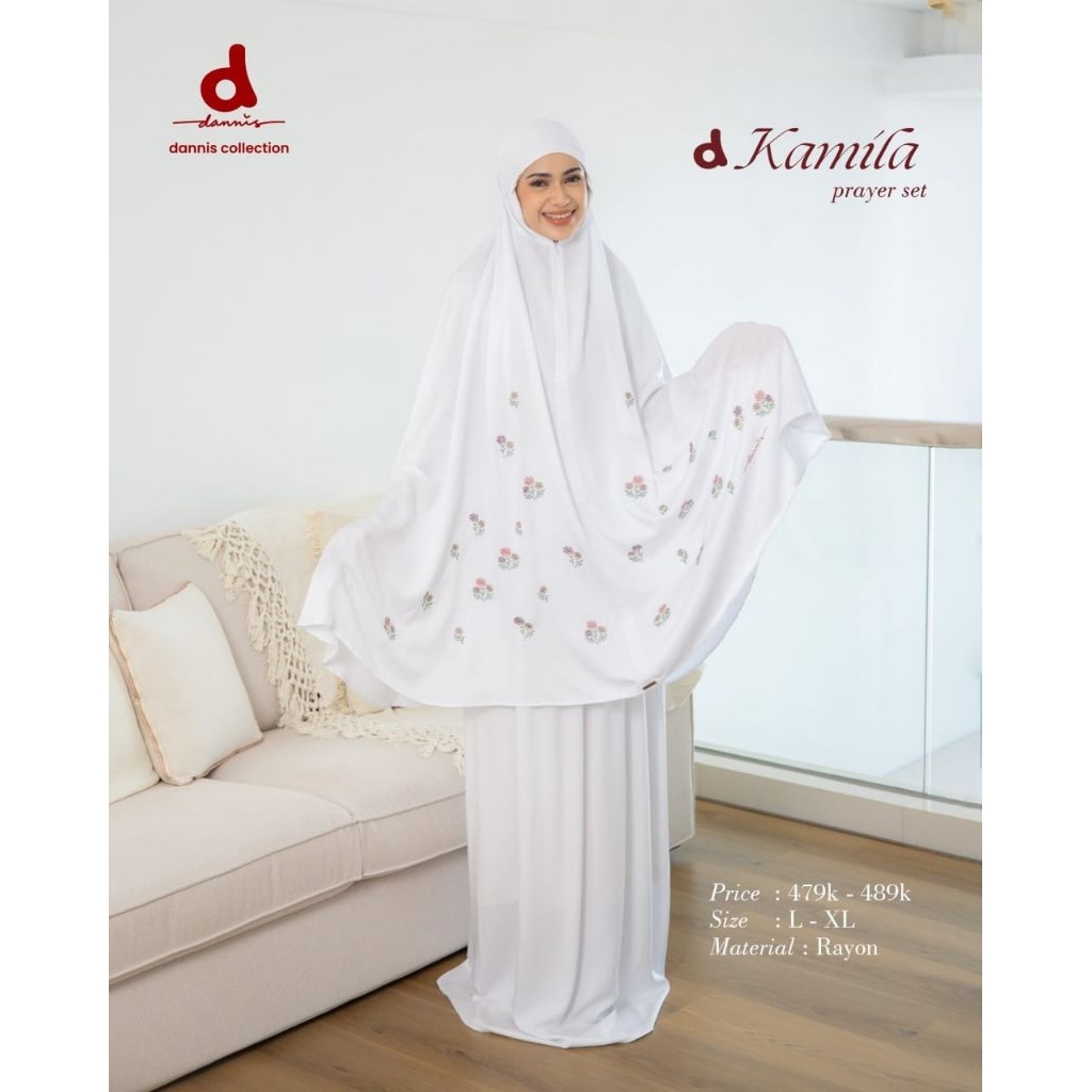 Dannis Online Surabaya Mukena Couple Mom and Girl Dannis Katun Bordir